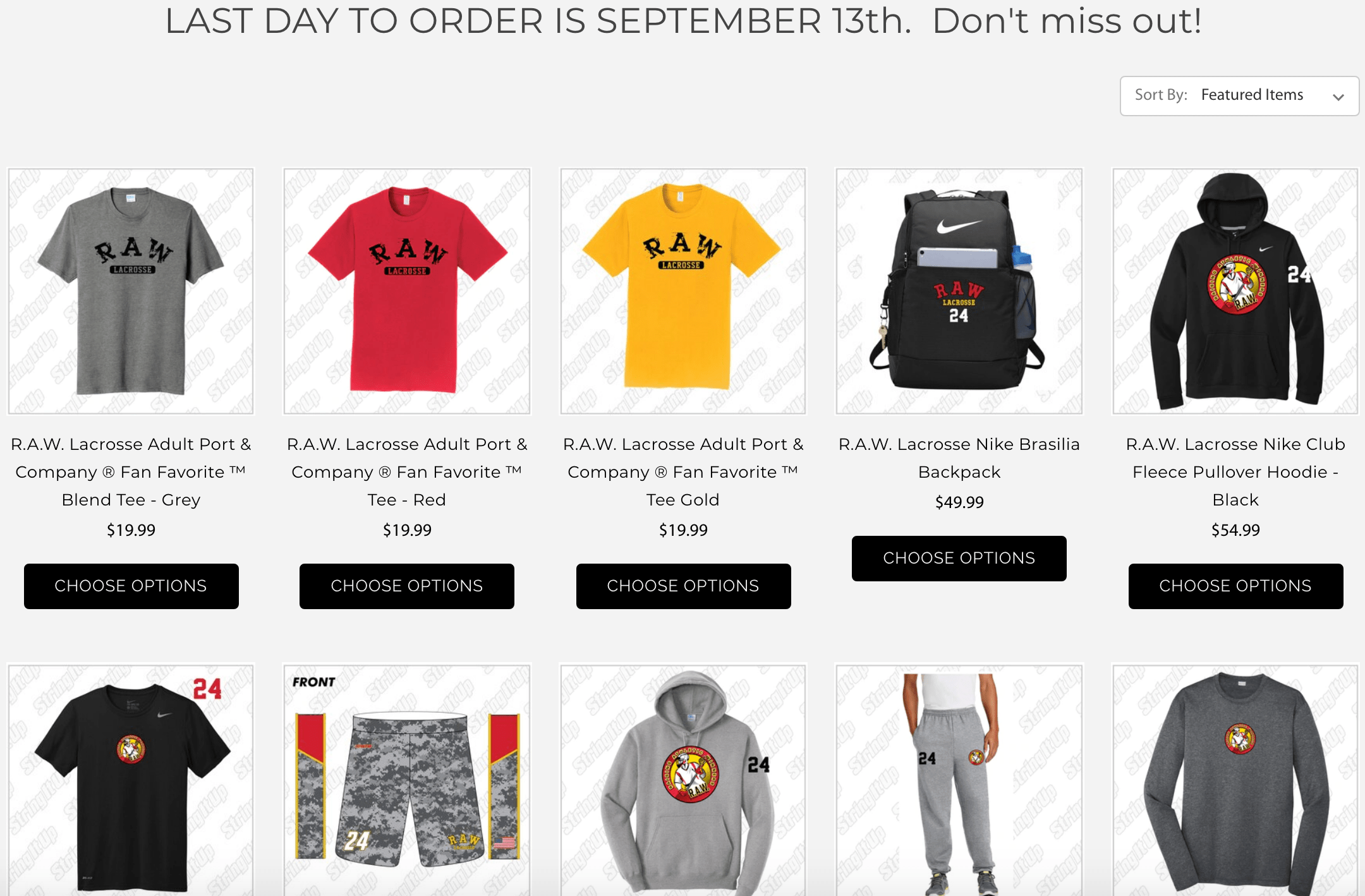 Team Store RAW Lacrosse