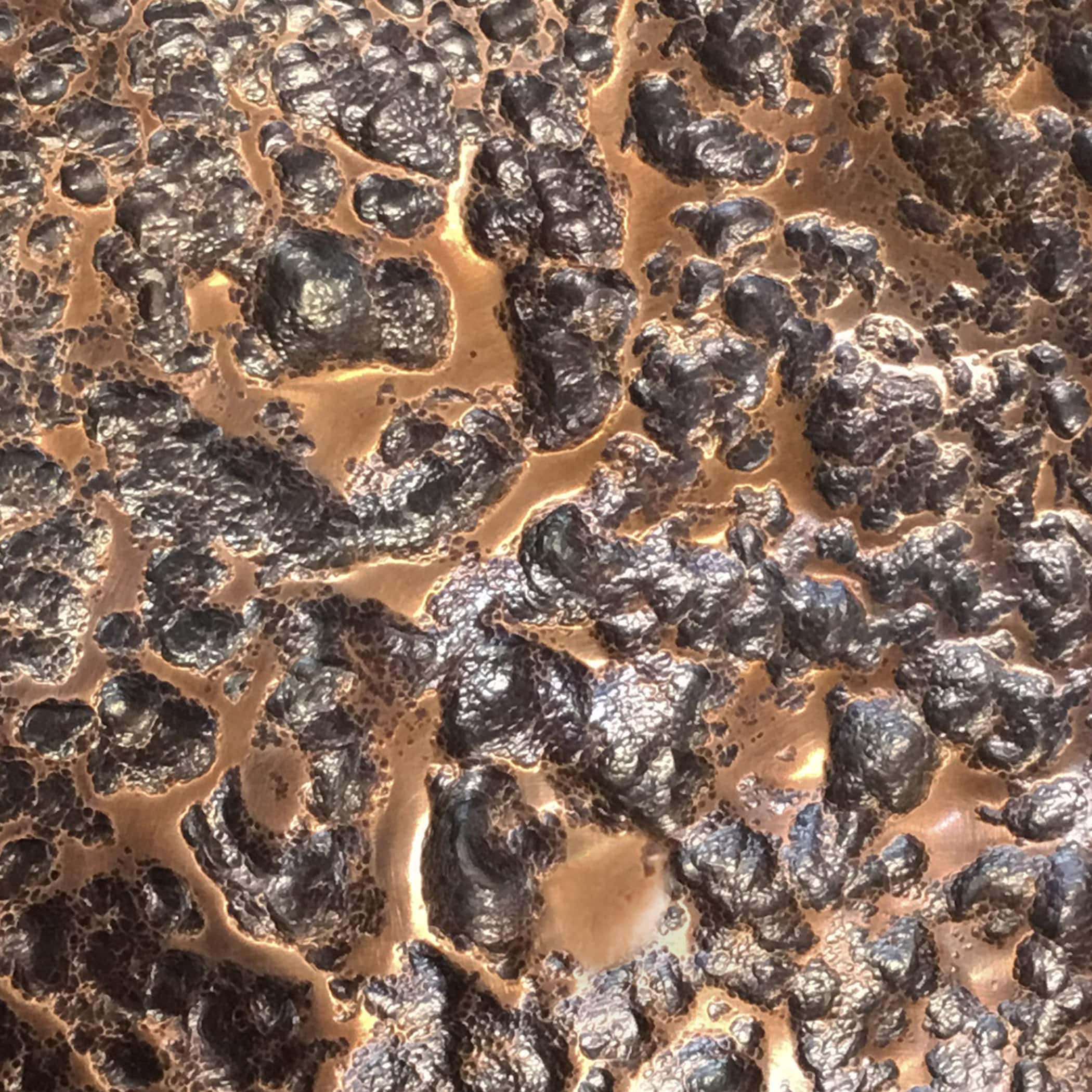 Organic Hammered Copper Raw Urth Designs Custom Finish