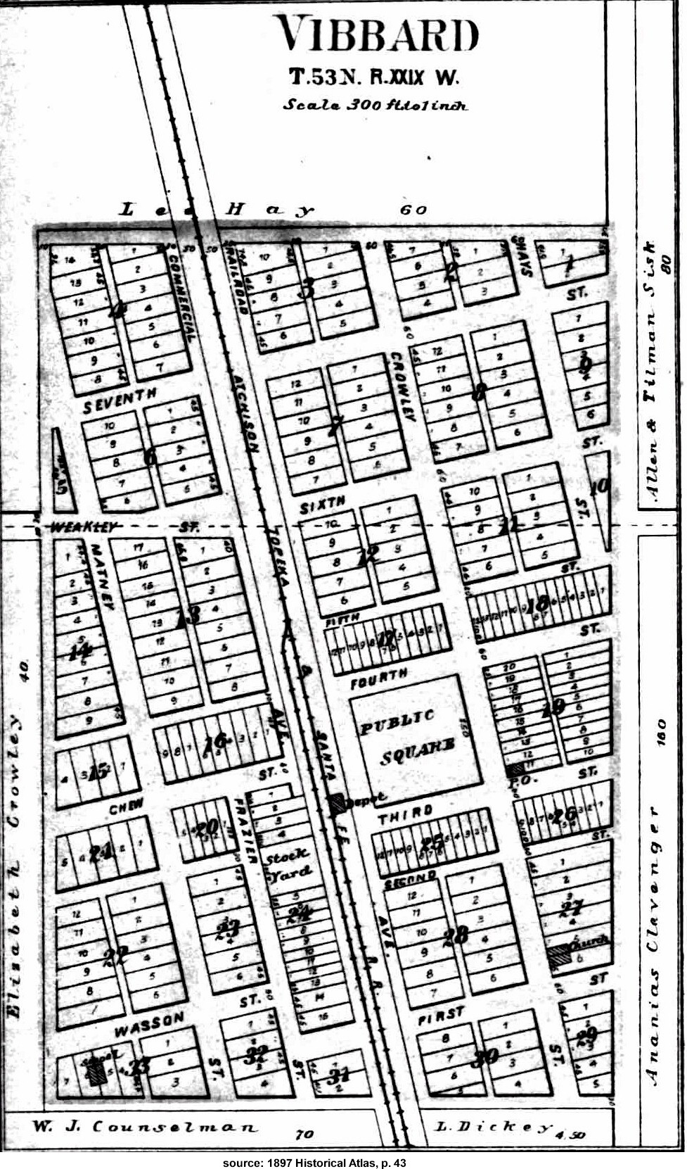Ray County Plat Map Ray County, Missouri, Genealogy Resources, Vibbard Links
