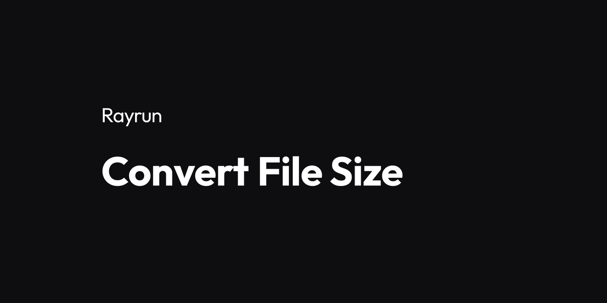 Convert File Size