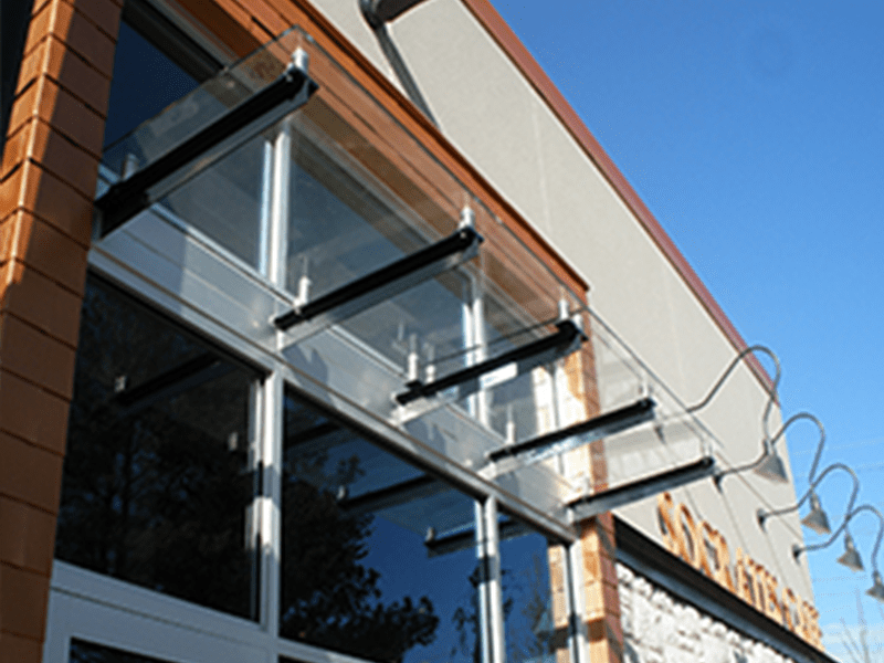 Glass Awning Residential Glass Awning system Glass Awnings