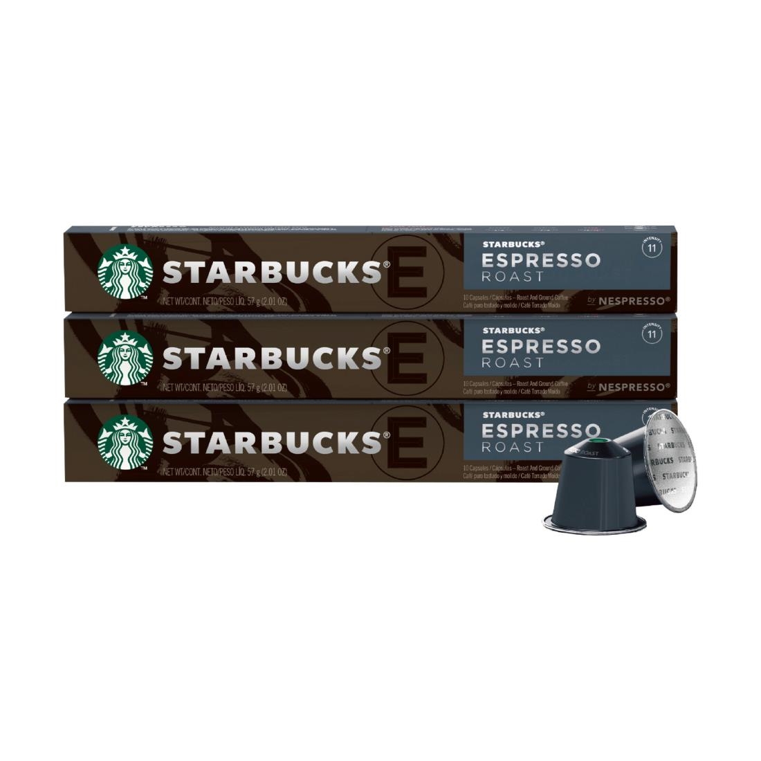 Starbucks Espresso Roast Nespresso Coffee Pods (12 x 10) Raynor Hygiene