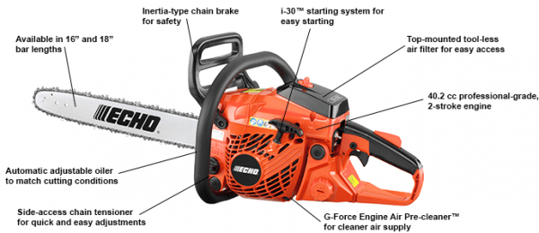 ECHO CS-400 40.2cc Chain saw – Ray's Small Engines
