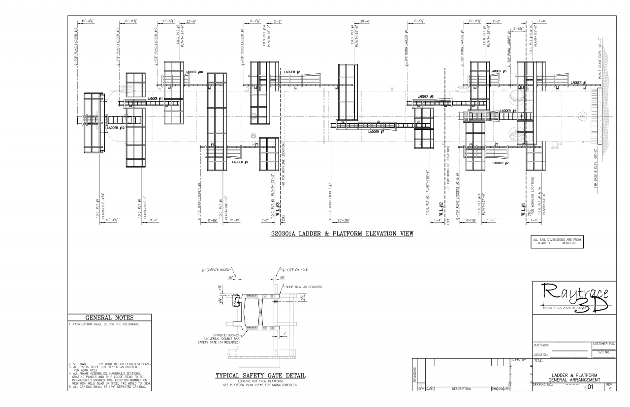 Raytrace3D Drafting and Design Fabrication Drawings