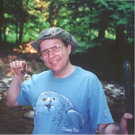 Dr. Winstead's larger photo with crayfish