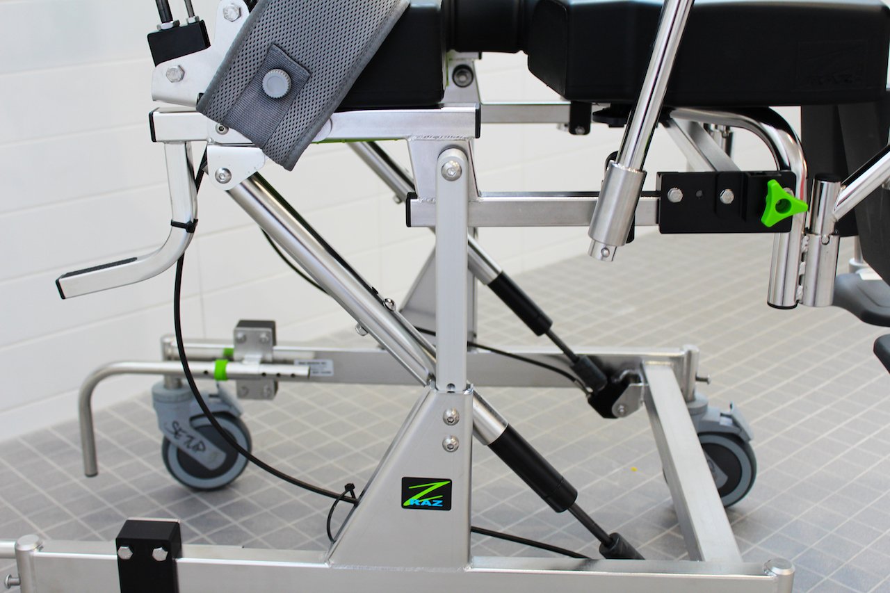 Custom Seat Height on RazAT Mobile Shower Commode Chairs Raz