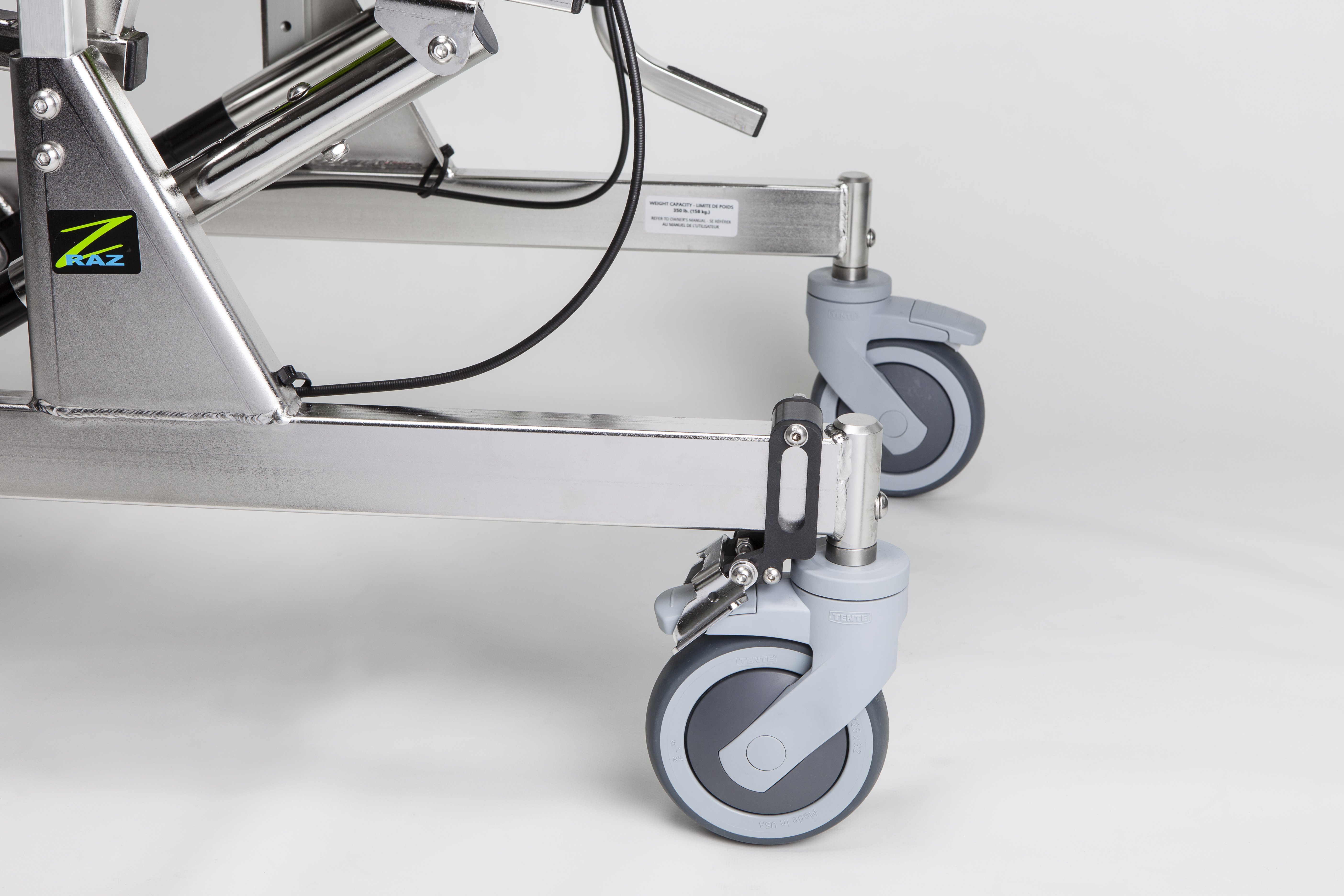 Directional Caster Lock for RazAT Mobile Shower Commode Chairs and