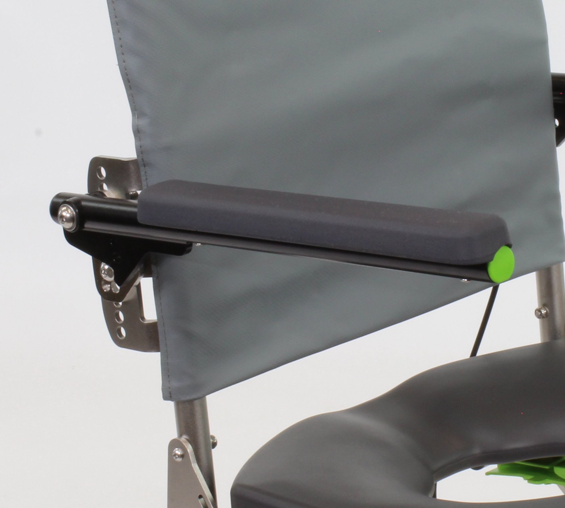 FlipUp, Padded Armrest Mobile Shower Commode Chairs Raz Design Inc.