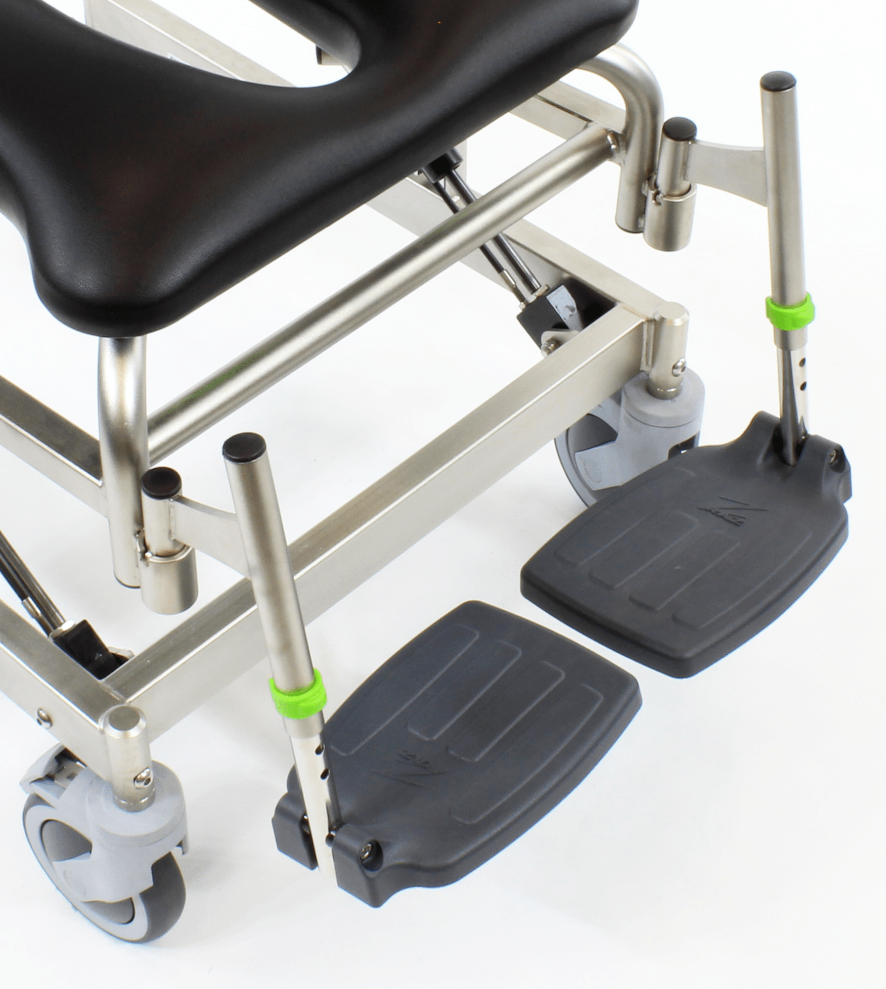 MFX12 Foot Supports Mobile Shower Commode Chairs Raz Design Inc.