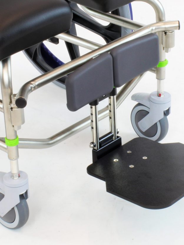 Raz Design Inc Custom Foot/Leg Supports Mobile Shower Commode Chairs
