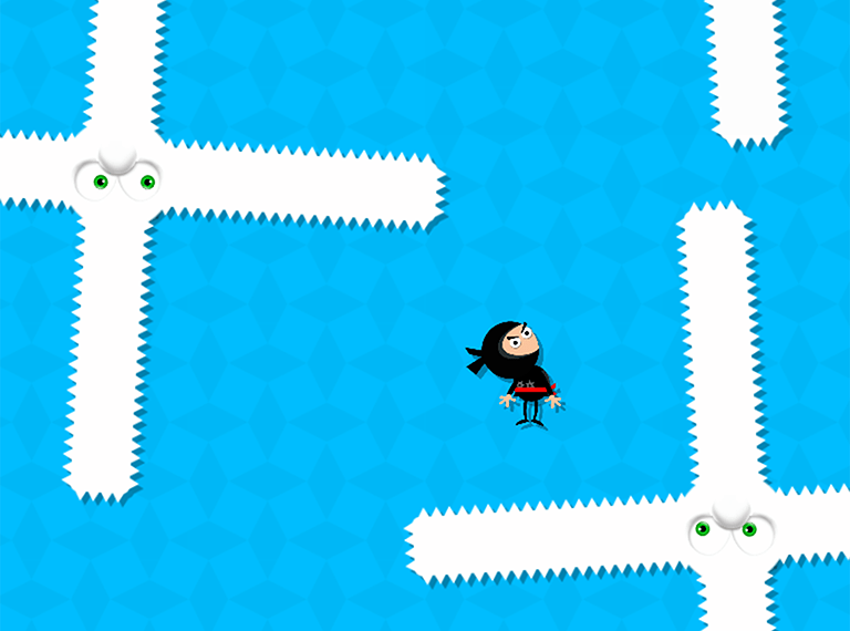 Dodge! Avoid the spikes on your way up! Raz Games Razmobi