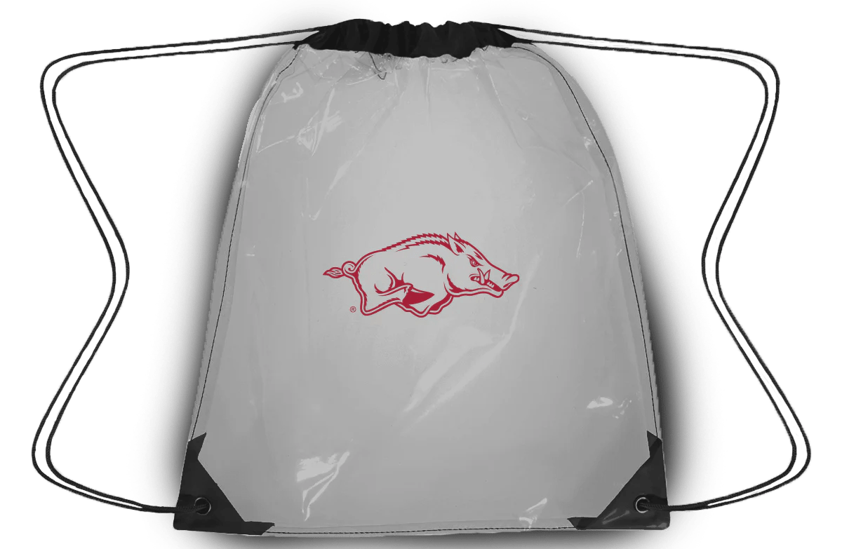 Razorback Foundation Clear Drawstring Bag Razorback Foundation Gifts