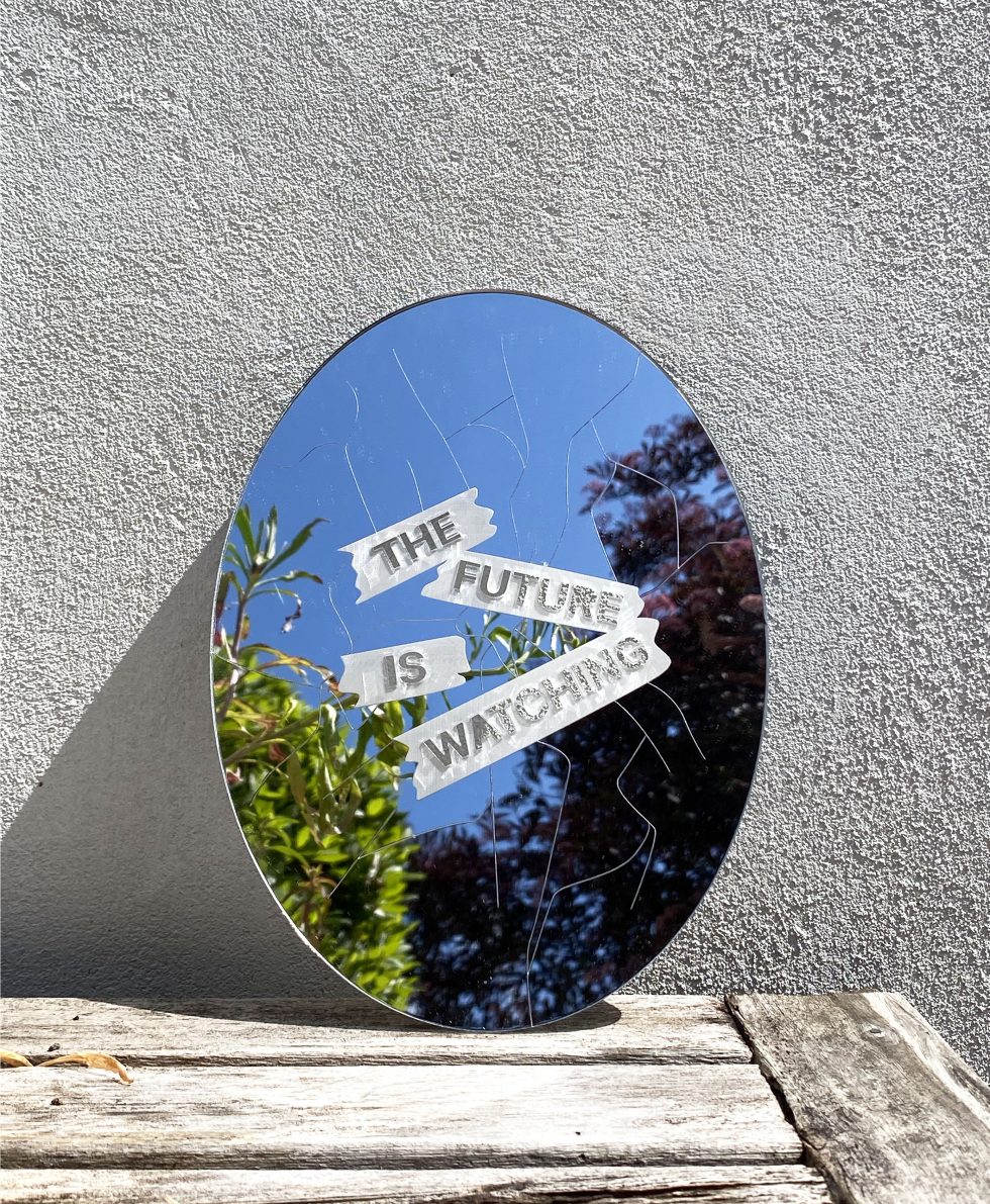 Reflection with laser cut mirror acrylic RazorLAB