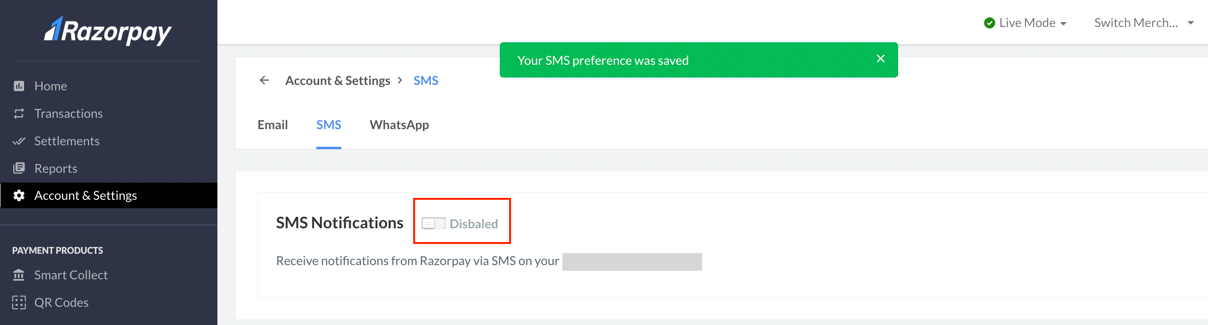 Configuration Razorpay Docs