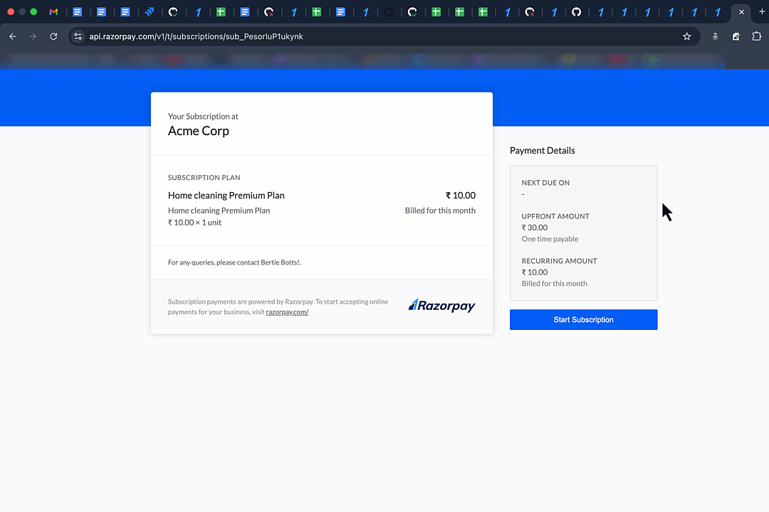 QR Codes for Subscriptions Razorpay Docs