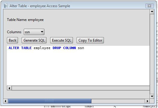MS Access Drop Column from a MS Access Database Table via the Alter
