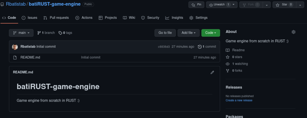 The bati-RUST game engine! – Author Personal Blog