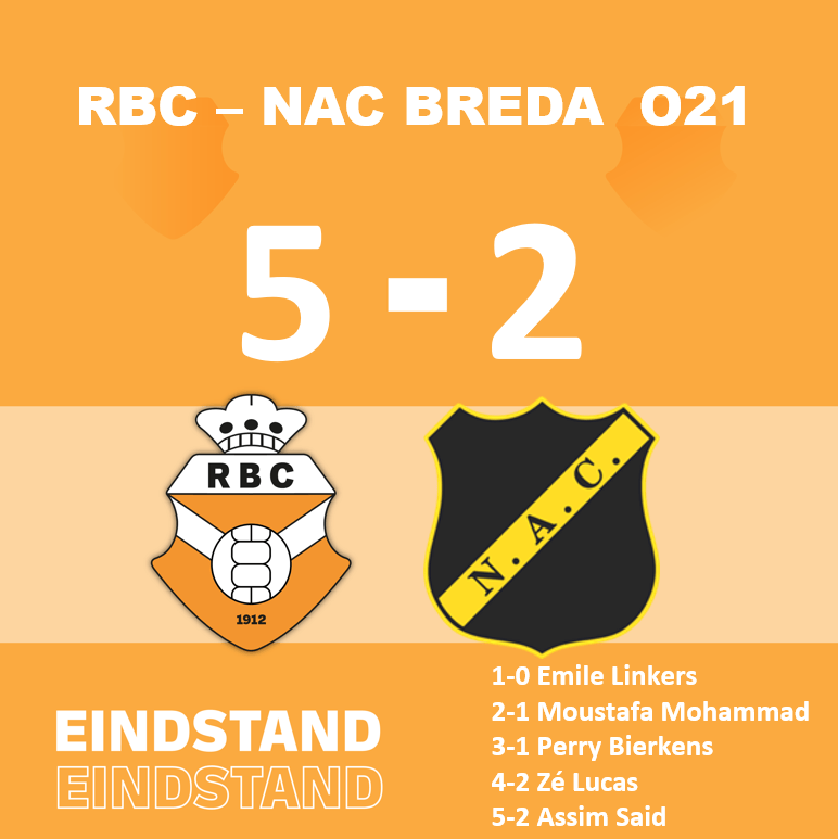 Nieuws RBC geeft NAC Breda O21 flink pak slaag in oefenduel