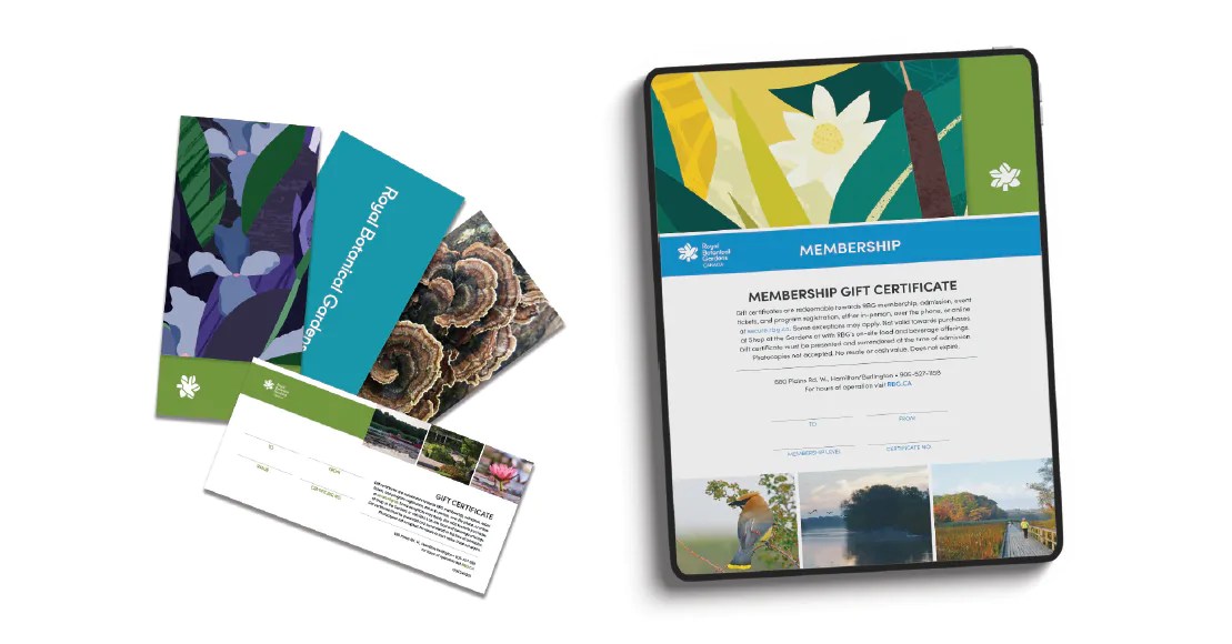 Gift Certificates Royal Botanical Gardens