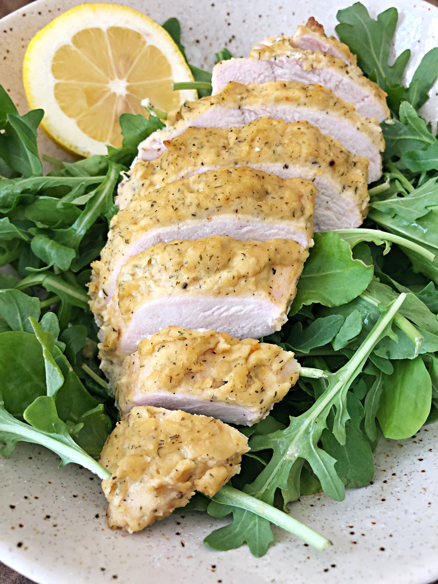 hummus crusted chicken Rebecca Bitzer & Associates