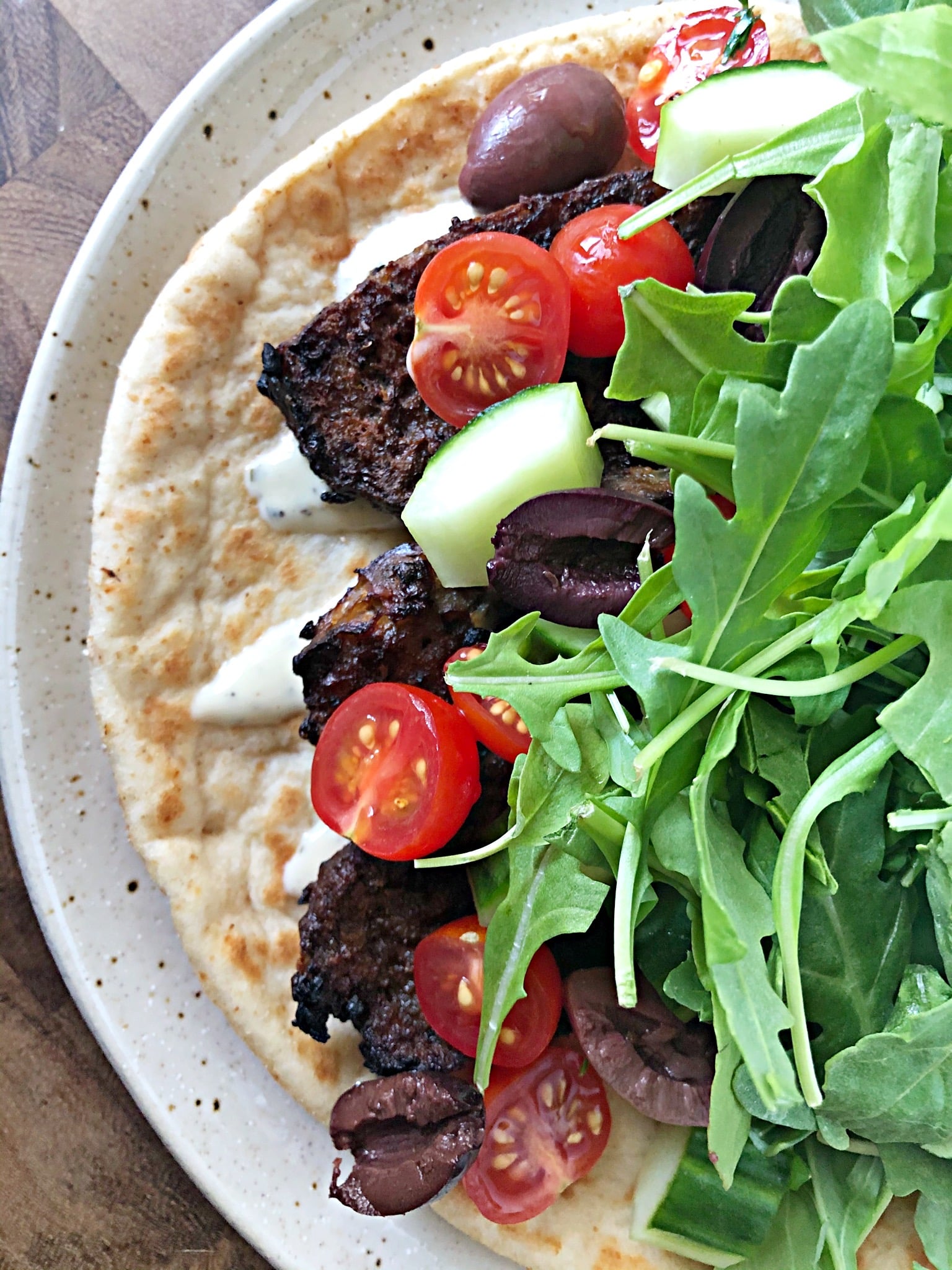 Lamb Gyros using ground lamb or chicken Rebecca Bitzer & Associates