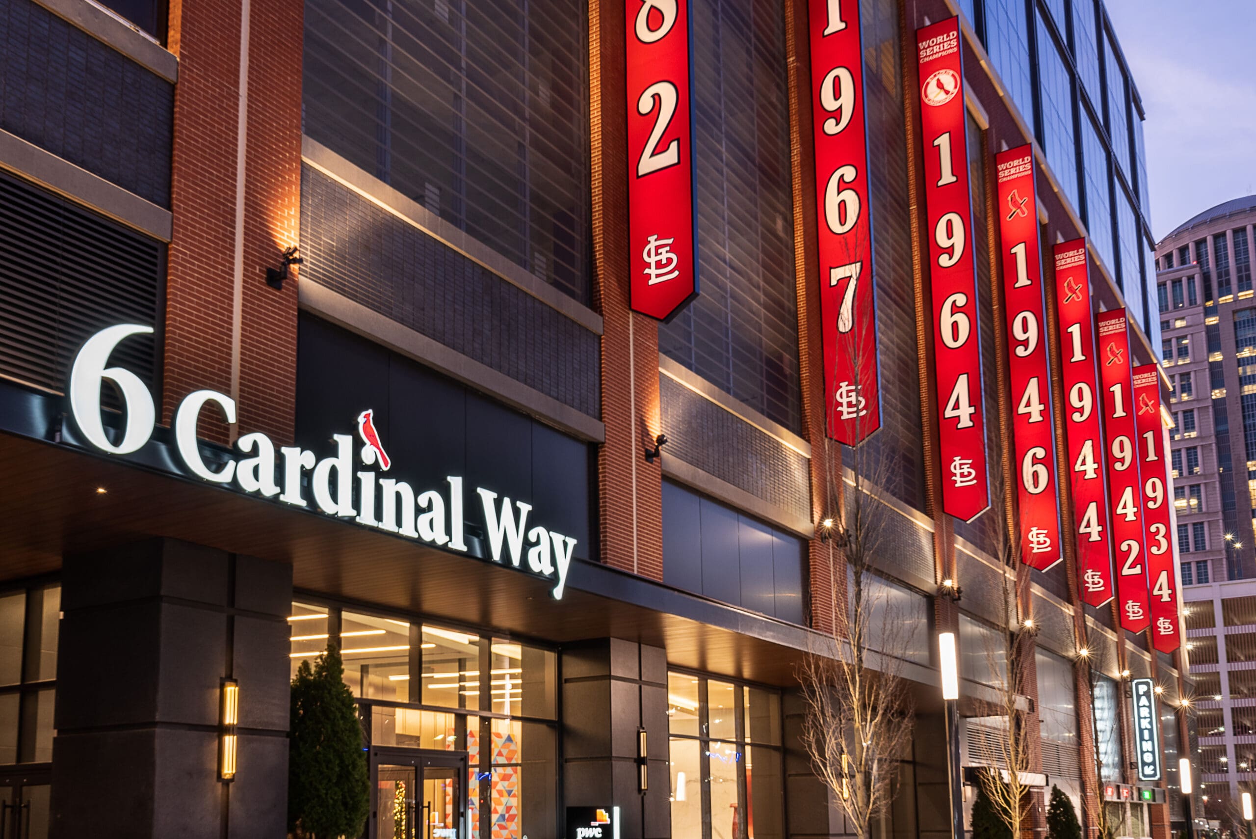 Ballpark Village PwC Pennant Building Reed Burkett Lighting Design