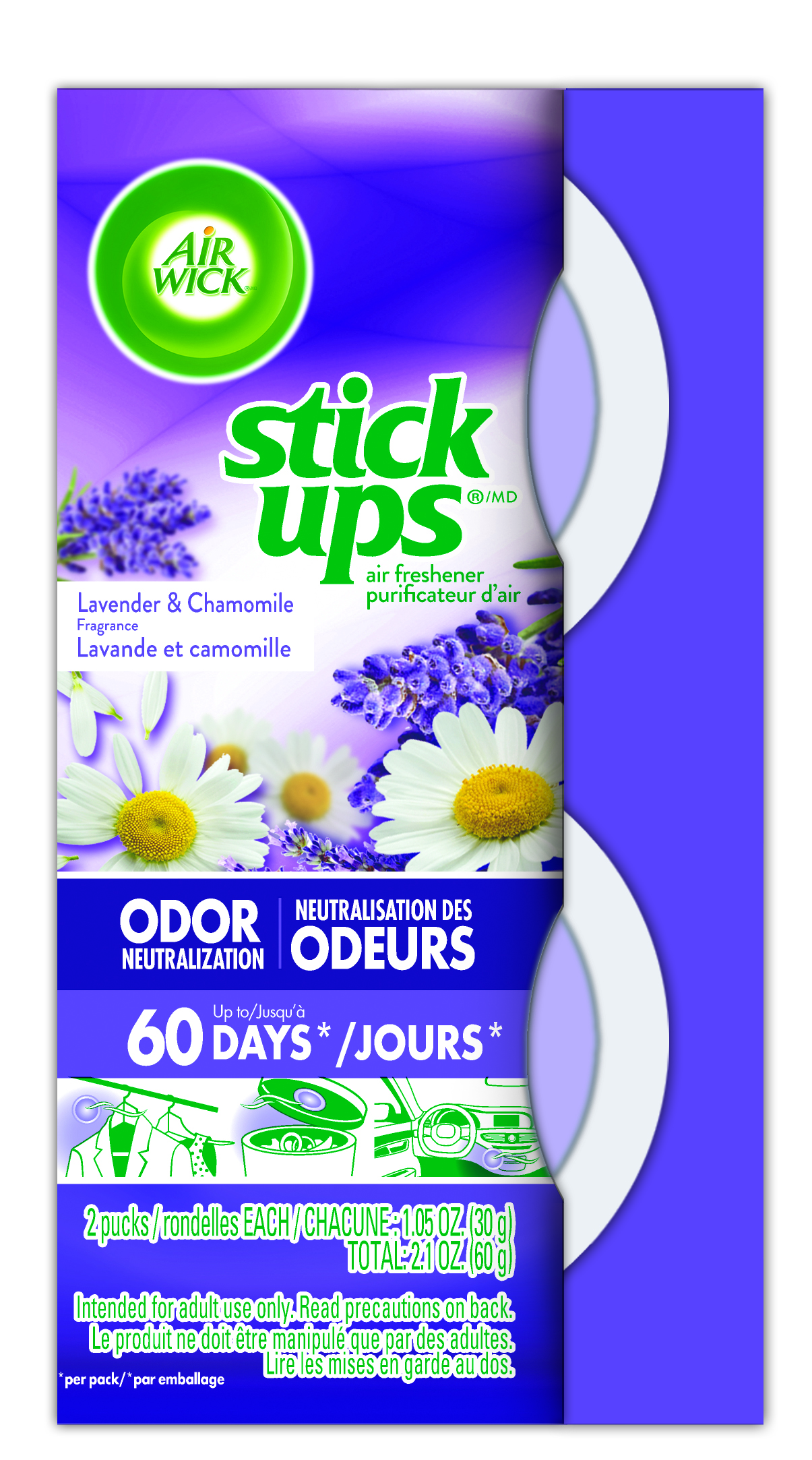 SmartLabel AIR WICK® AIR WICK® STICK UPS® Air Freshener Lavender