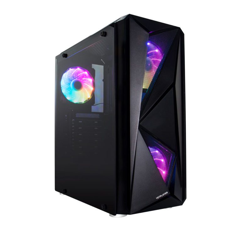 1st Player FireRose F4 ATX Mid Tower Tempered Glass Gaming Casing With