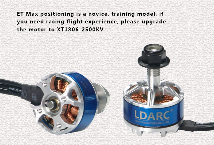 XT18062500KV(ET MAX用)ブラシレスモーター 黒ナット：回転方向CW