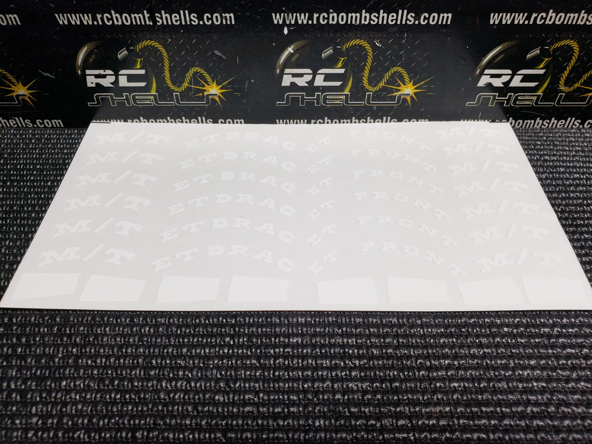 RCB MICKEY THOMPSON DRAG TIRE LOGO Sheet RC Bombshells