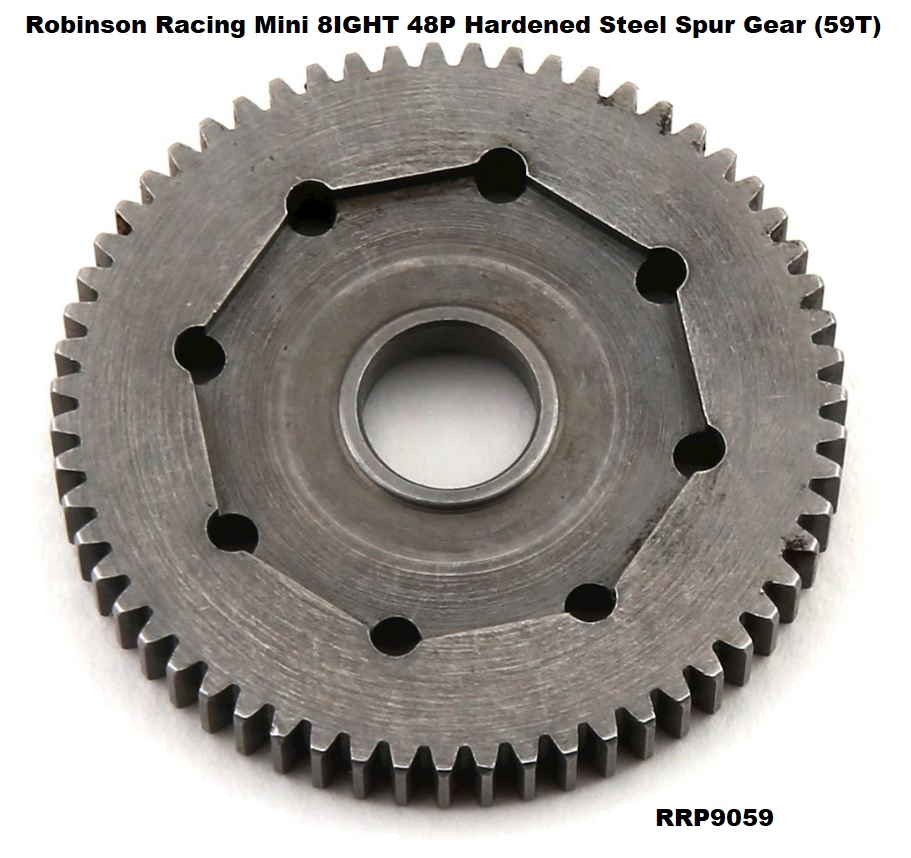 LOSI Mini No Prep Drag 48P Hardened Steel Spur Gear (59T) RC Bombshells