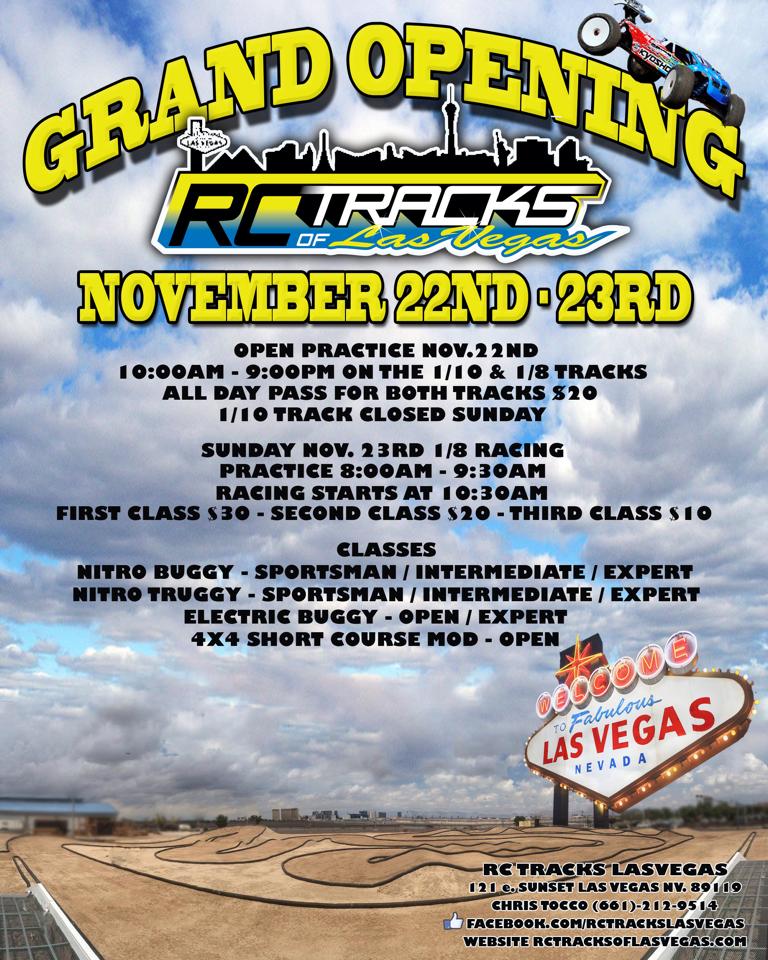 RC Tracks of Las Vegas Grand Opening! November 22 23