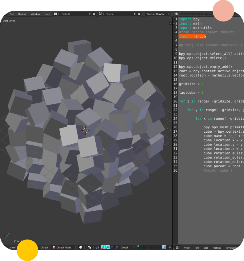 Design for good Blender Scripting Bootcamp Python for 3D Modeling and Animation Ridansh
