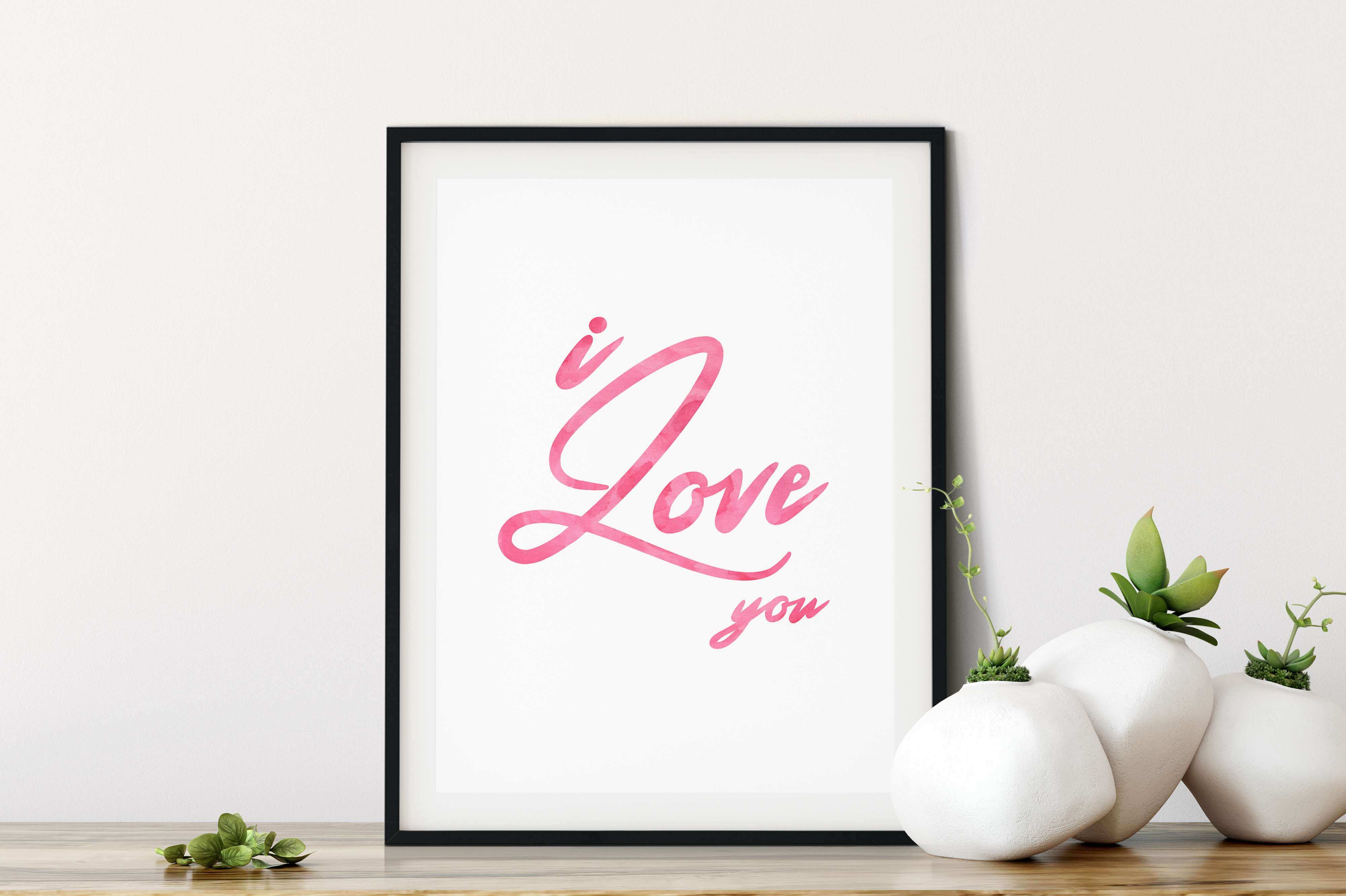 I Love You, Printable Wall Art, Digital Download RC Graphics RC