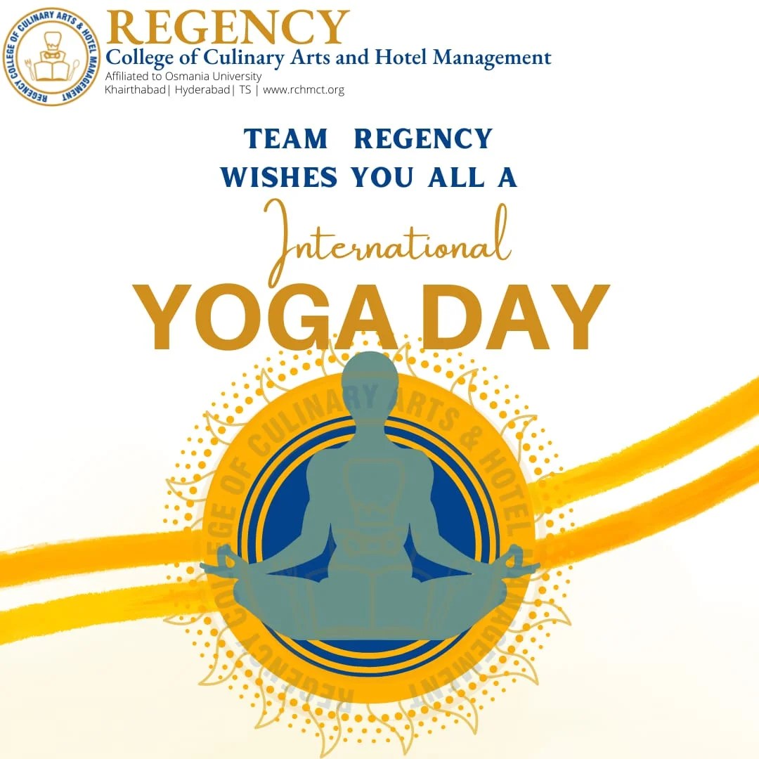 International Yoga day 2022 Top Hotel Management College in Hyderabad