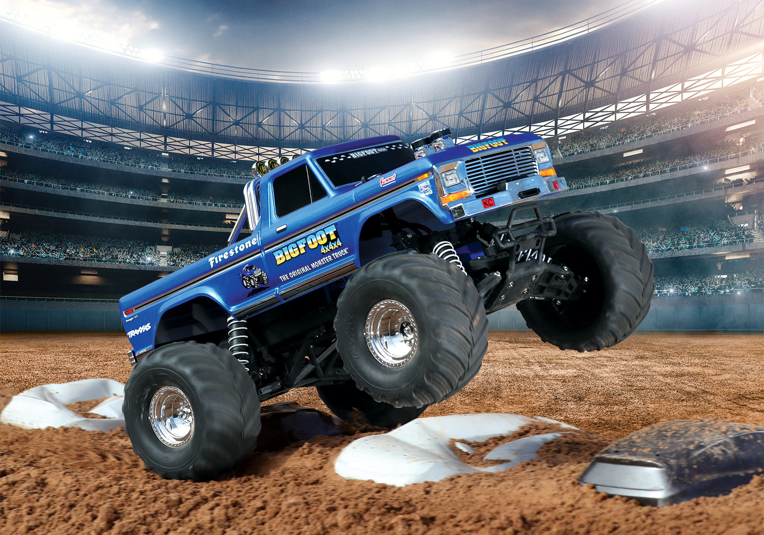 Stampede Bigfoot 1 The Original Monster Truck Blue R/C Madness