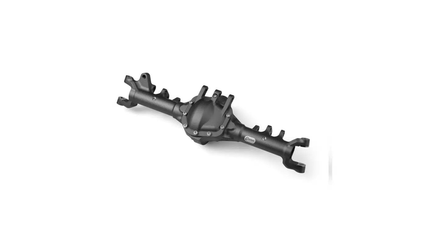 VPS06611 • Currie RockJock SCX10II Front Axle Grey Anodized • R/C Madness
