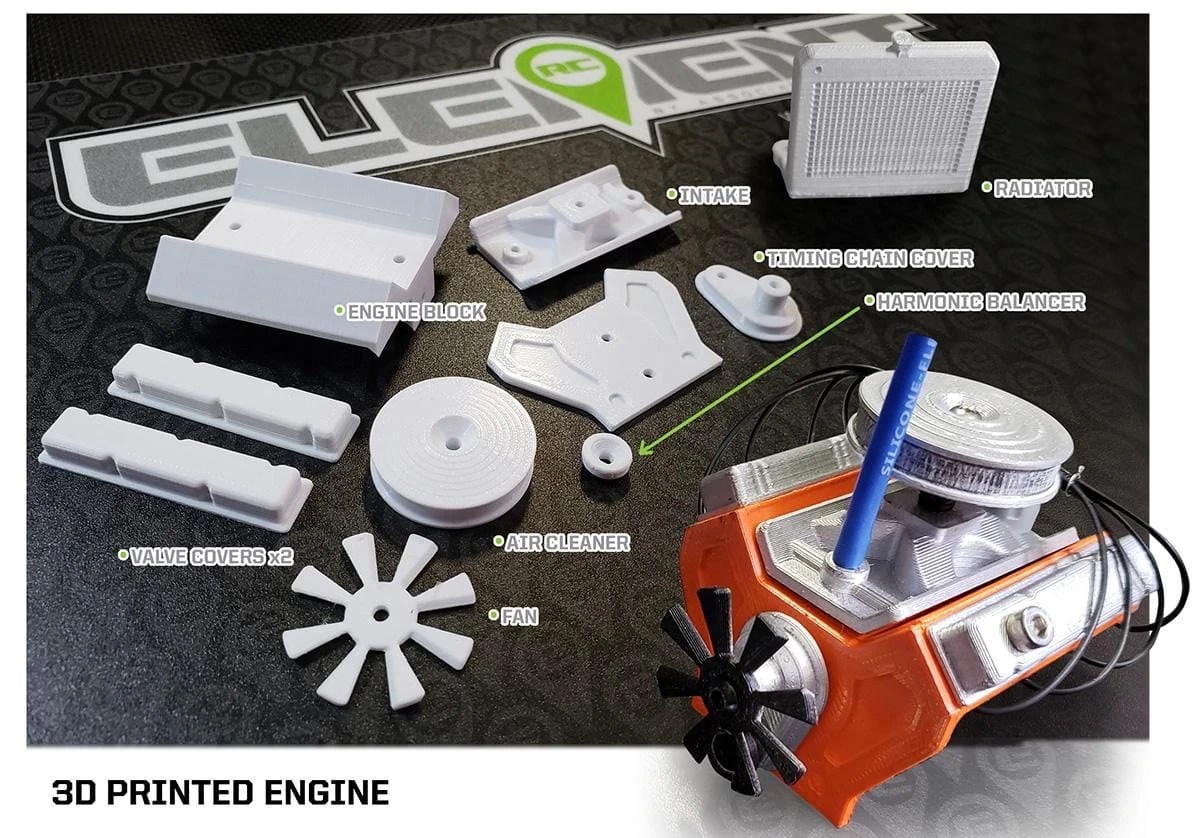Element RC Releases Files for a 3D Printable Engine for your Enduro