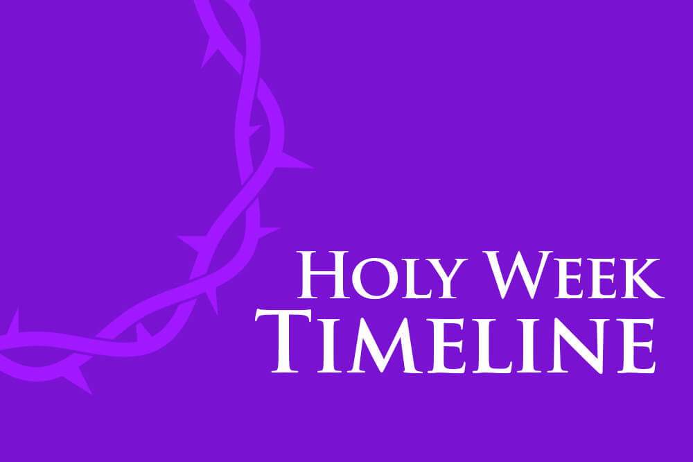 Download our Timeline of Holy Week Events Catholic Parish of Stortford