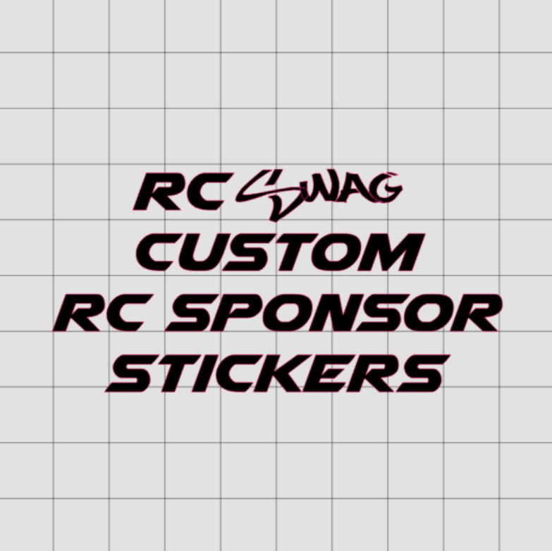 Custom Color RC Sponsor Stickers Custom Stickers, TShirts, Hoodies