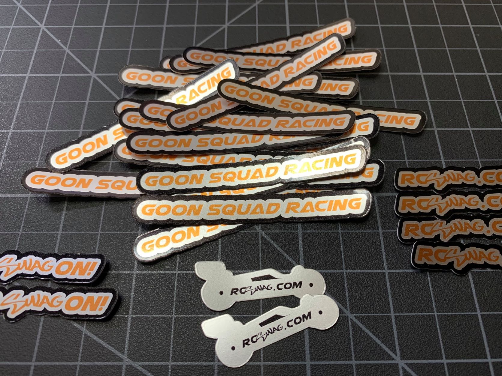 Silver Metallic Text Stickers RC SWAG Stickers, TShirts, Hoodies, RC Kits & More!