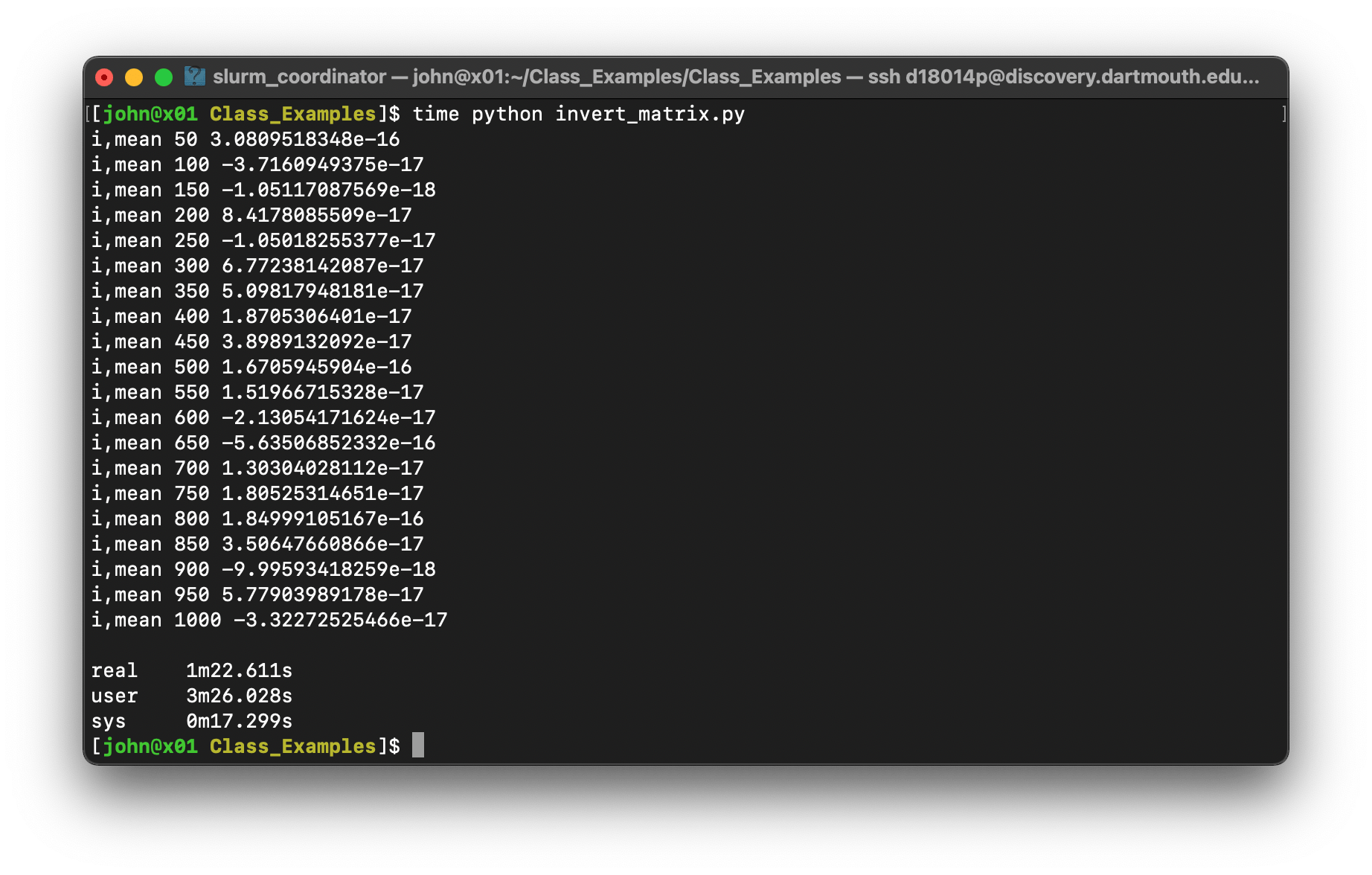 Estimating job resources Introduction to Dartmouth HPC