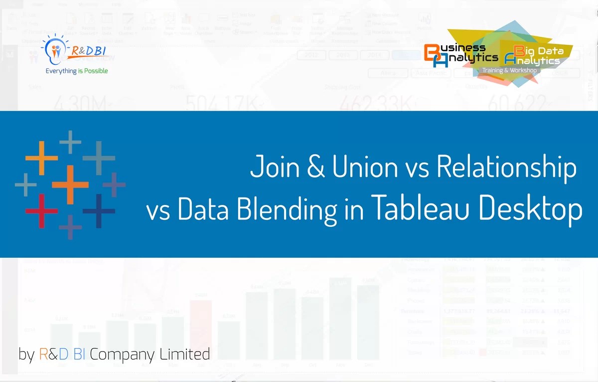ข้อแตกต่างของ Join & Union, Relationship และ Data Blending ใน Tableau