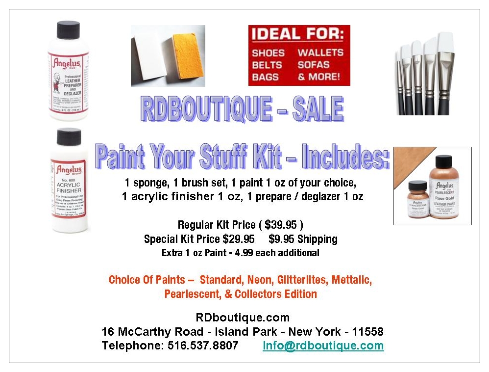 ANGELUS PAINTS LEATHER ACRYLIC PAINTS Angelus