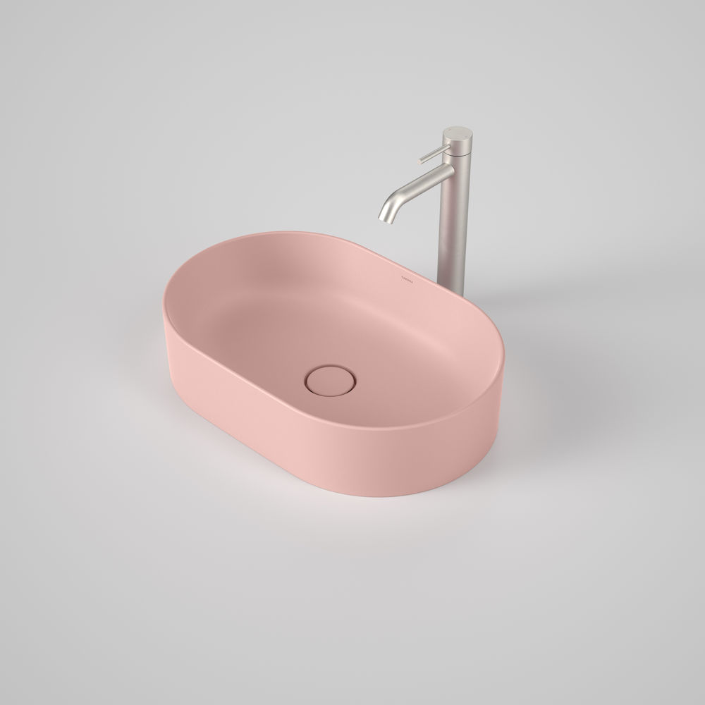 Caroma Liano II 530 Pill Above Counter Basin Matte Pink Renovators