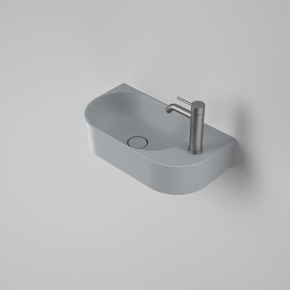 Caroma Liano II Hand Wall Basin 1Th Matte Grey Renovators Discount Depot