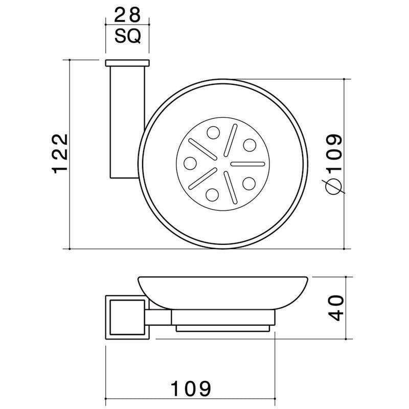 Caroma Quatro Soap Holder Chrome Renovators Discount Depot