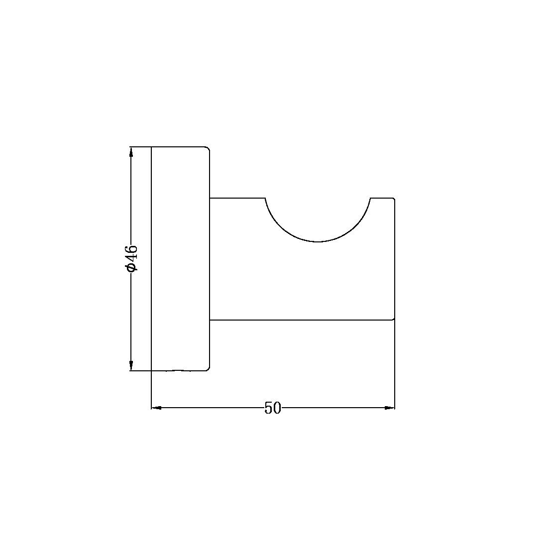 Nero Mecca Robe Hook Brushed Nickel Renovators Discount Depot