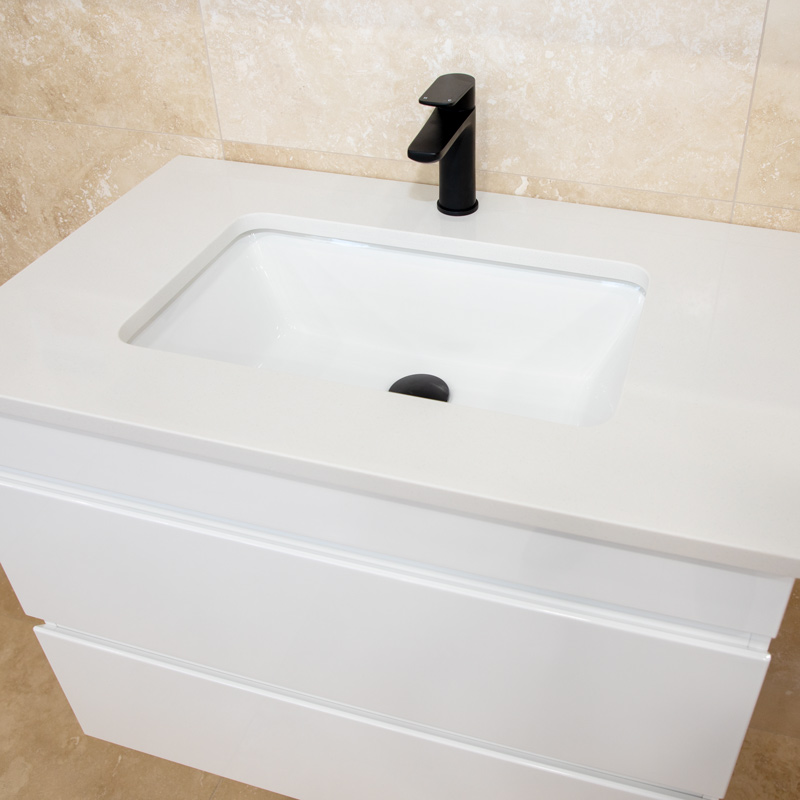 BIA Bergamo 750mm Wall Hung Vanity with Ice Quartz Top Renovators