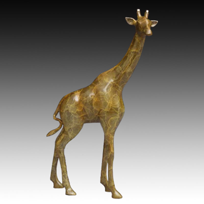 Gentle Giant Giraffe Bronze Sculpture Wildlife Bronze Sculptures by